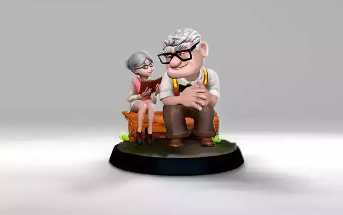Carl and Ellie 3D Print Model 3D print model