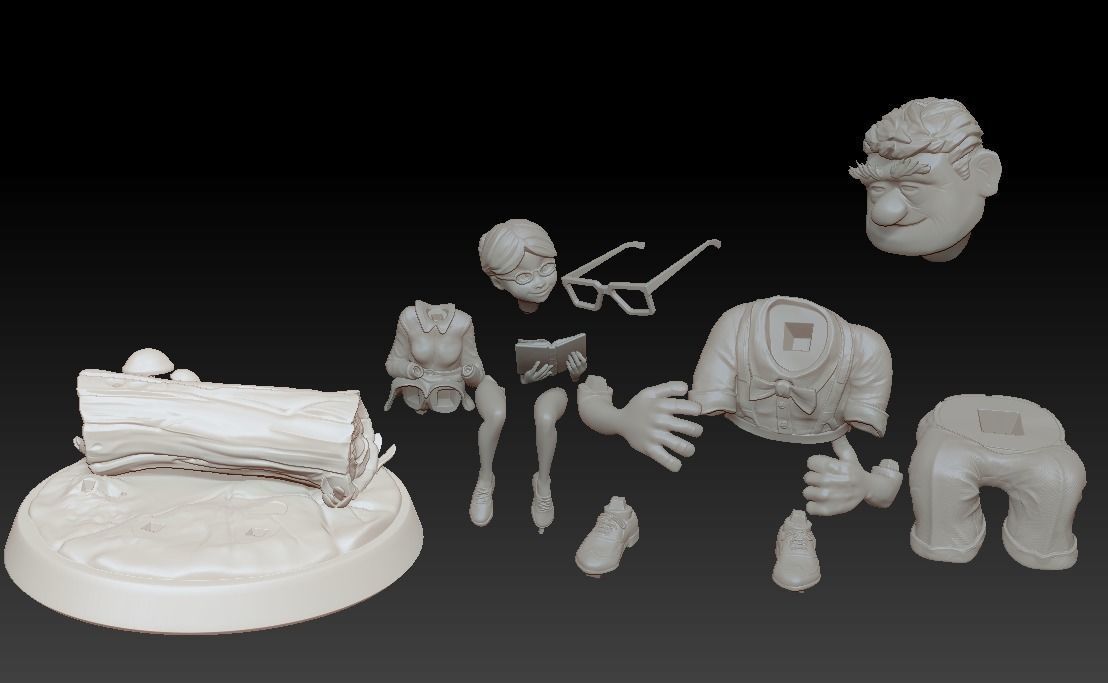 Carl and Ellie 3D Print Model 3D print model_36