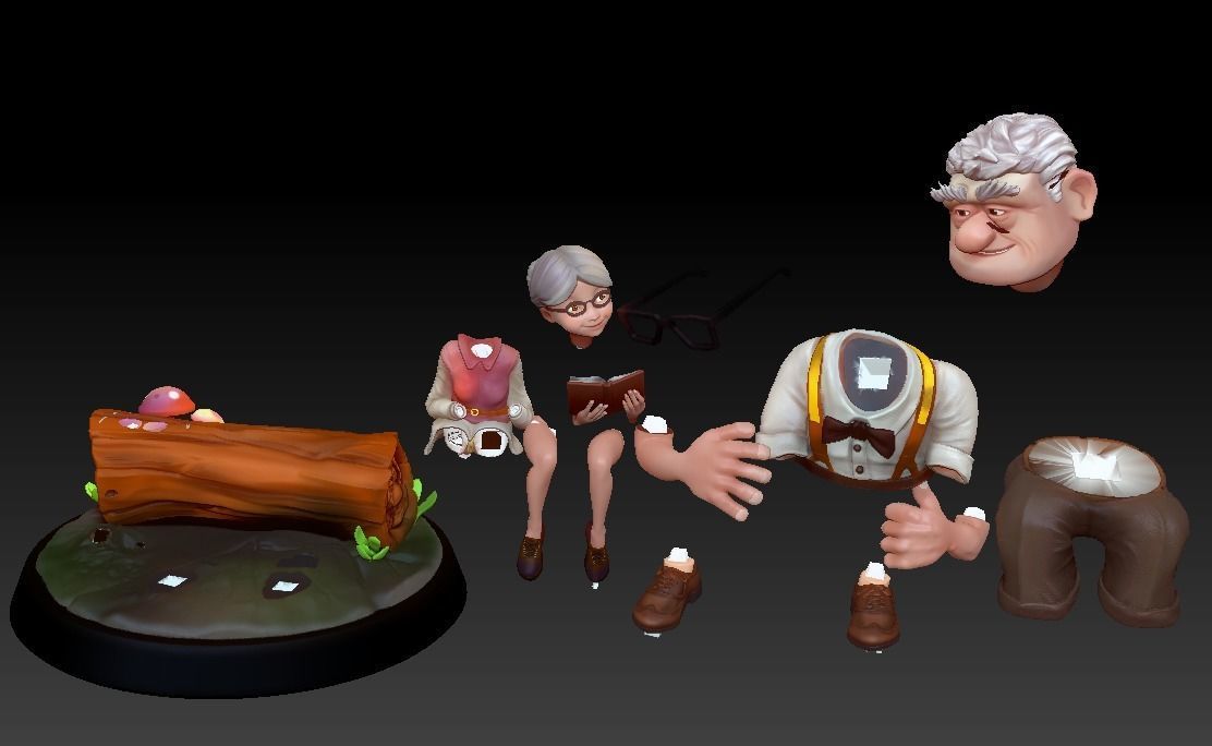 Carl and Ellie 3D Print Model 3D print model_35