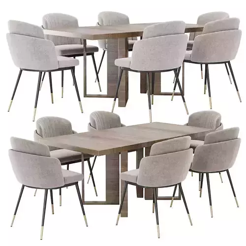 Dining set 142 3D model