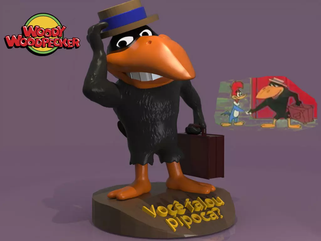 Jubilee Woody Woodpecker 3D print model_0