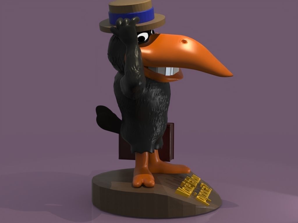 Jubilee Woody Woodpecker 3D print model_3