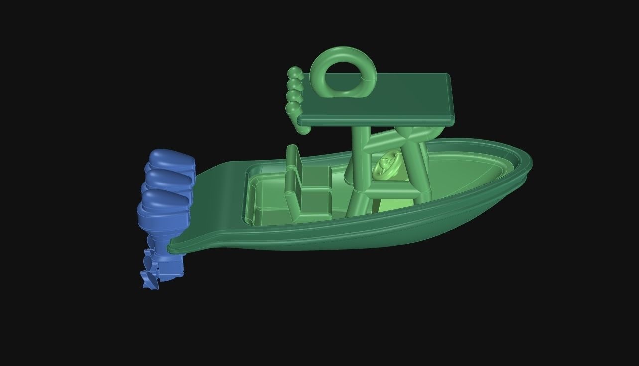 Center Console Boat Pendant 3D print model_10