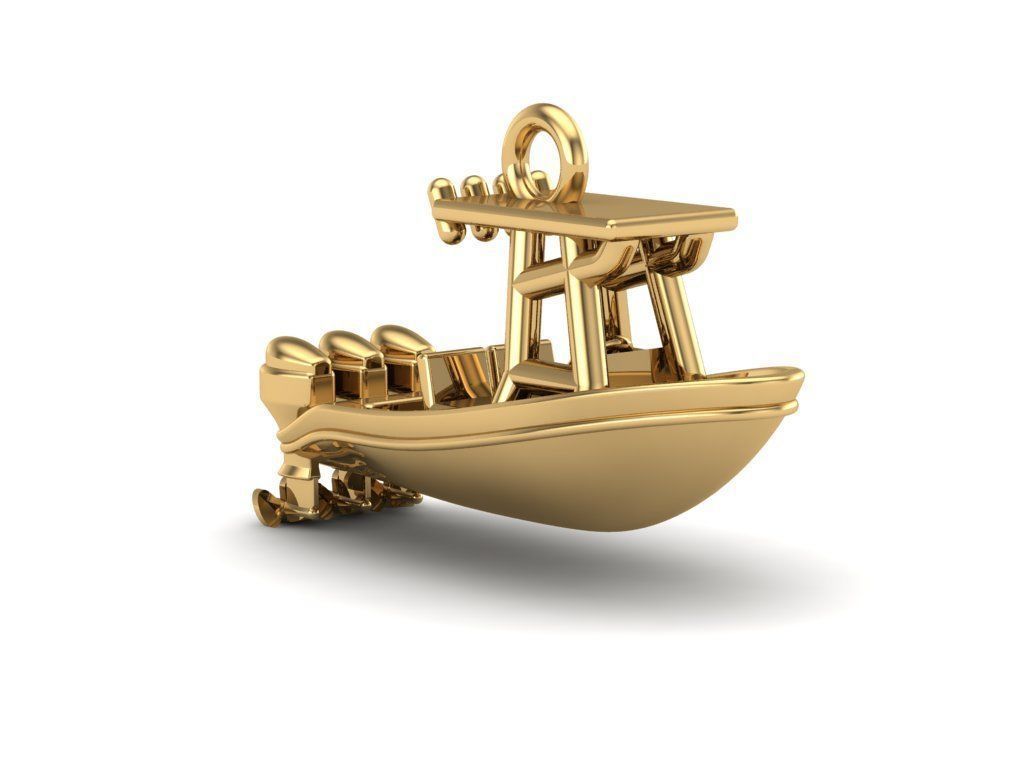 Center Console Boat Pendant 3D print model_2