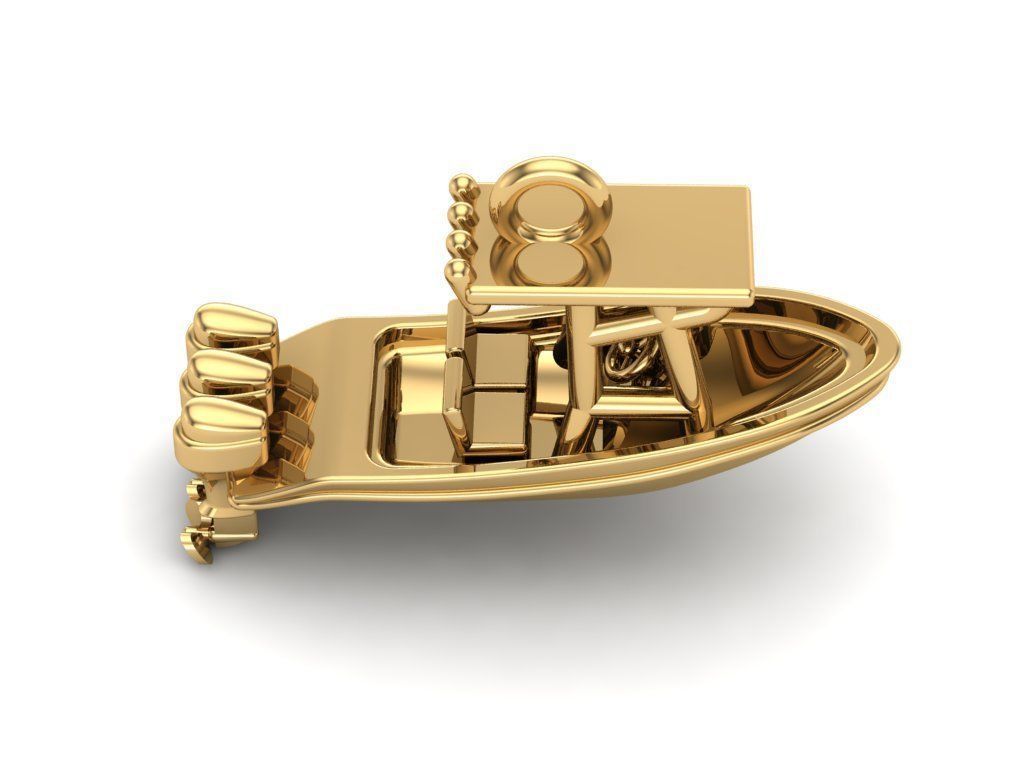 Center Console Boat Pendant 3D print model_3