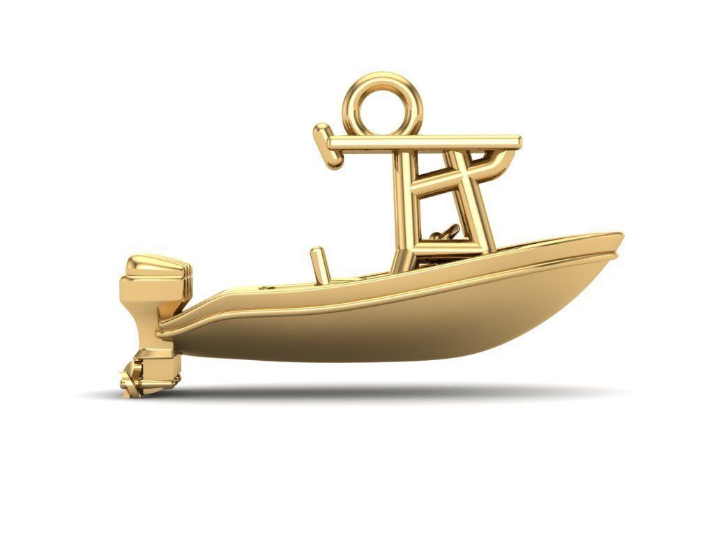 Center Console Boat Pendant 3D print model_1