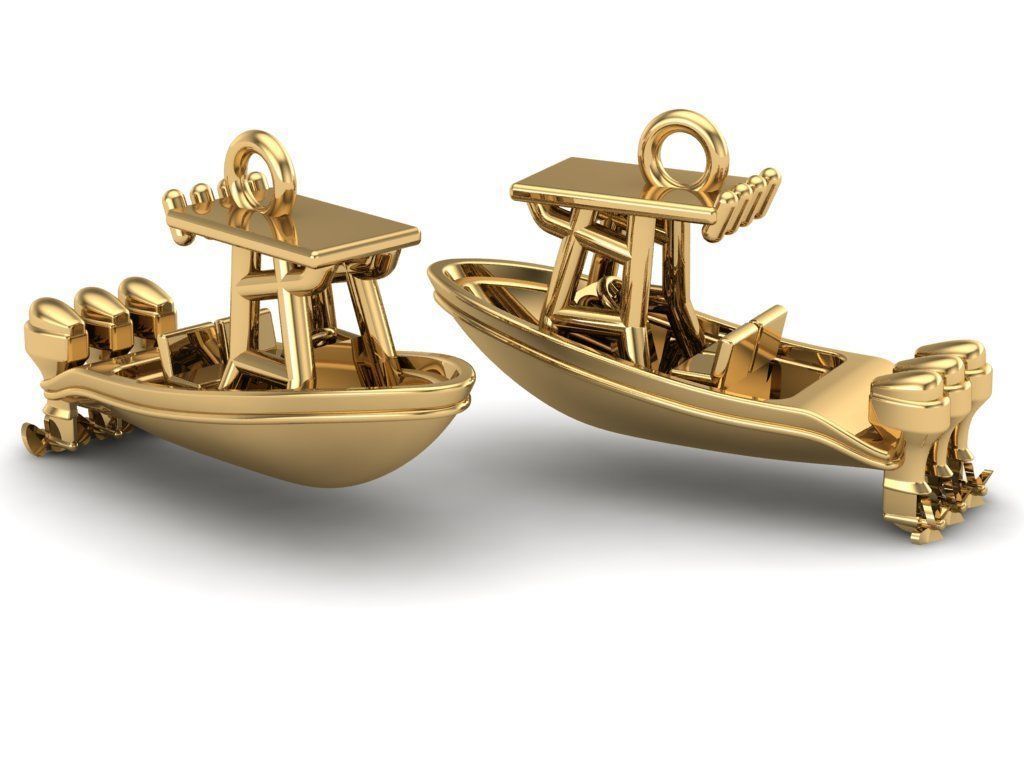 Center Console Boat Pendant 3D print model_4