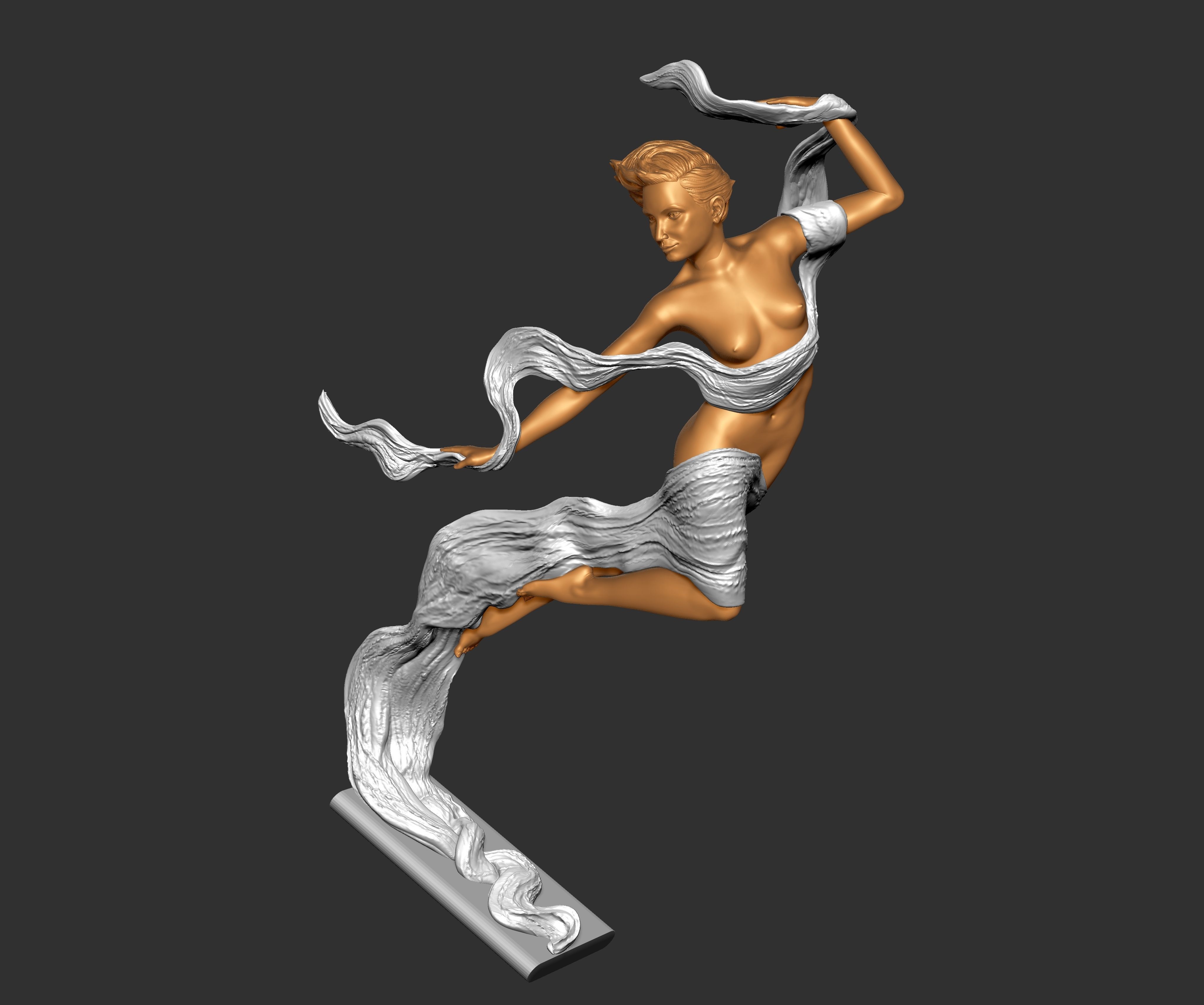 THE FLIGHT GIRL - LUO LI RONG 3D print model_6