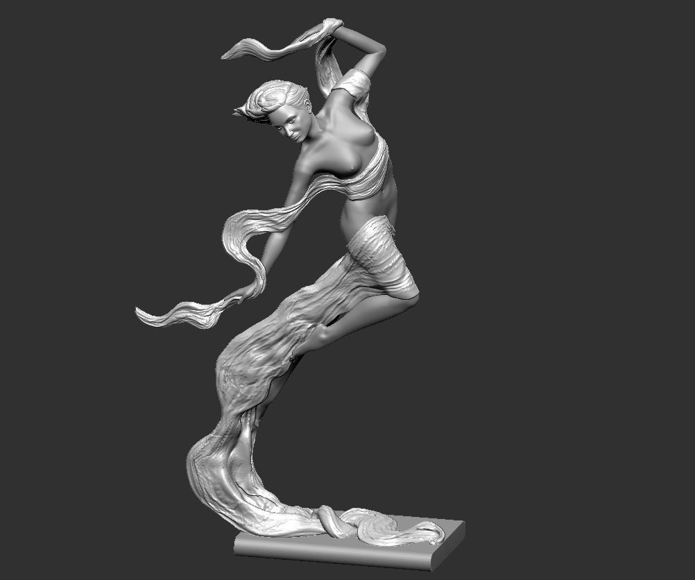 THE FLIGHT GIRL - LUO LI RONG 3D print model_14