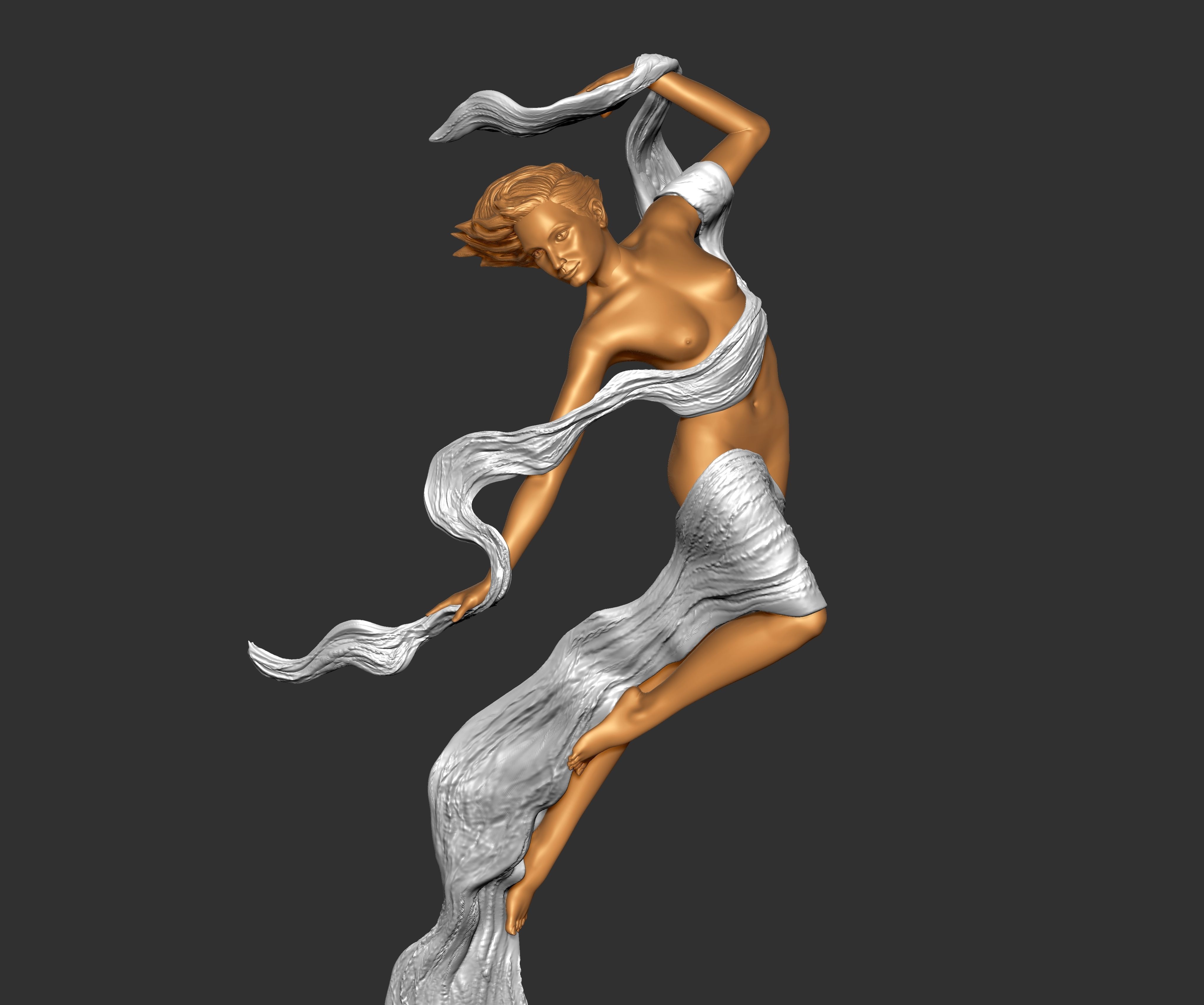 THE FLIGHT GIRL - LUO LI RONG 3D print model_18