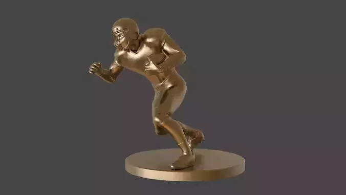 American Football Trophy 3D print model