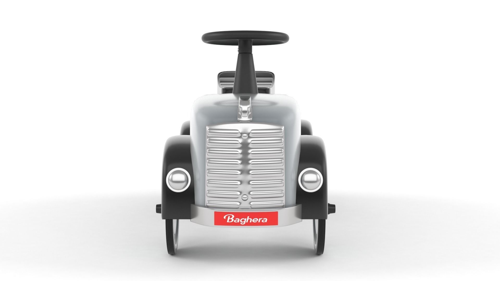 Retro Push Car 3D model_3