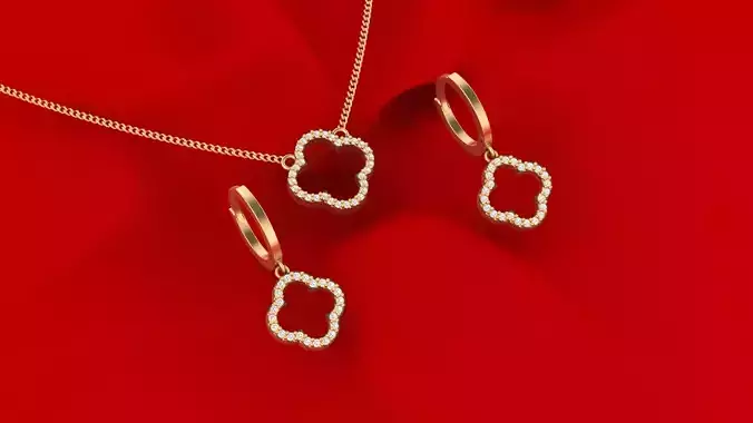 VAN CLEEF  SET WITH STONE