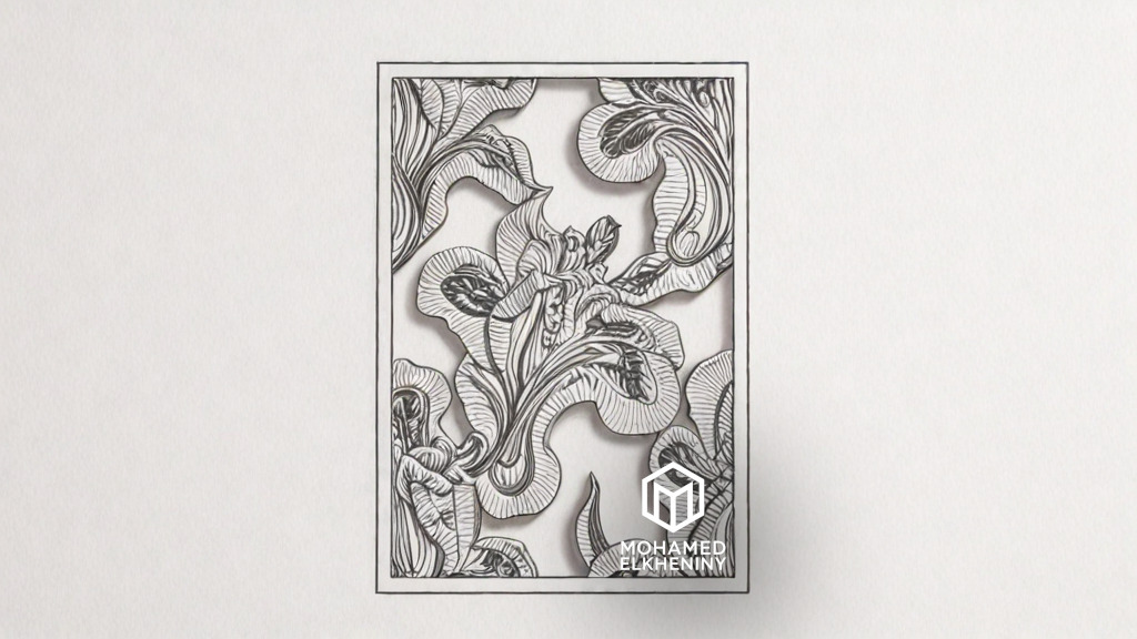 Modern Wall Panel Relief for CNC and 3D Printing 06 3D print model_4