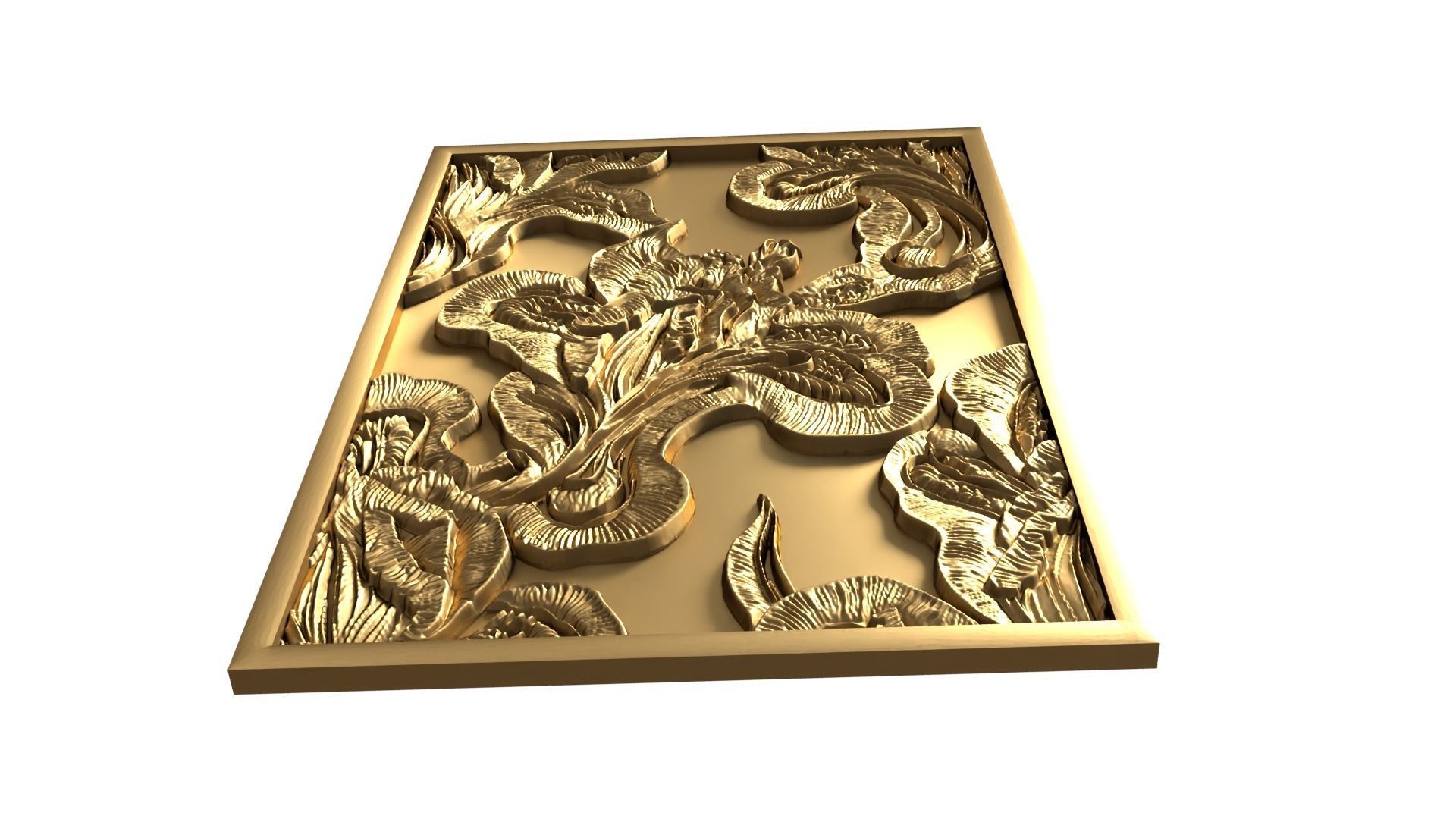 Modern Wall Panel Relief for CNC and 3D Printing 06 3D print model_3