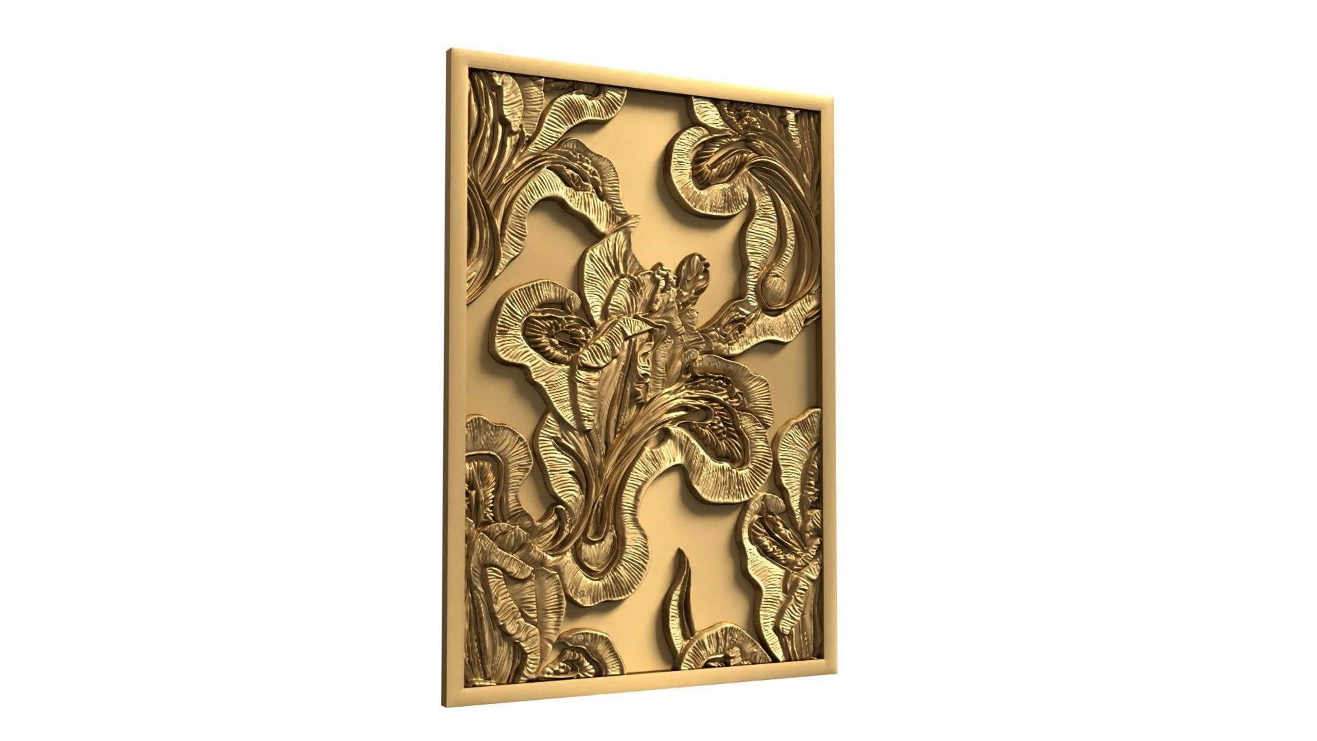 Modern Wall Panel Relief for CNC and 3D Printing 06 3D print model_10