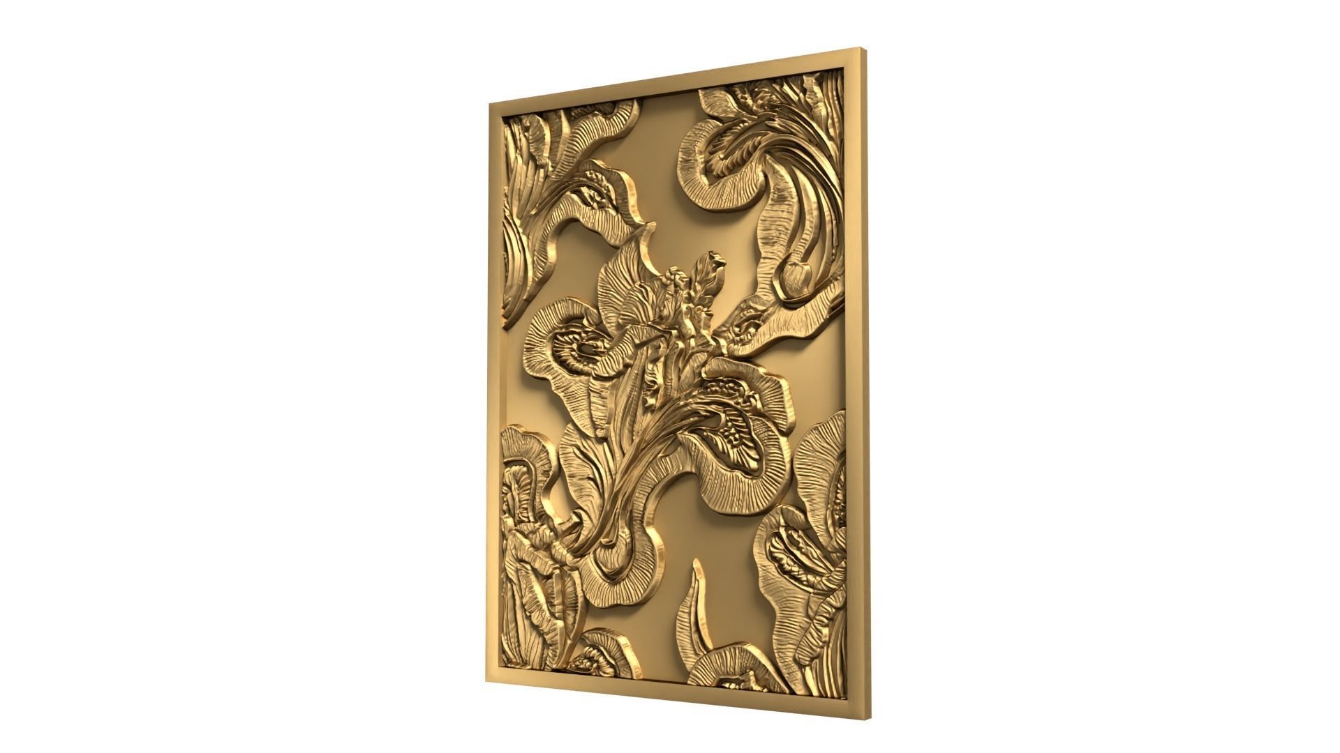 Modern Wall Panel Relief for CNC and 3D Printing 06 3D print model_11