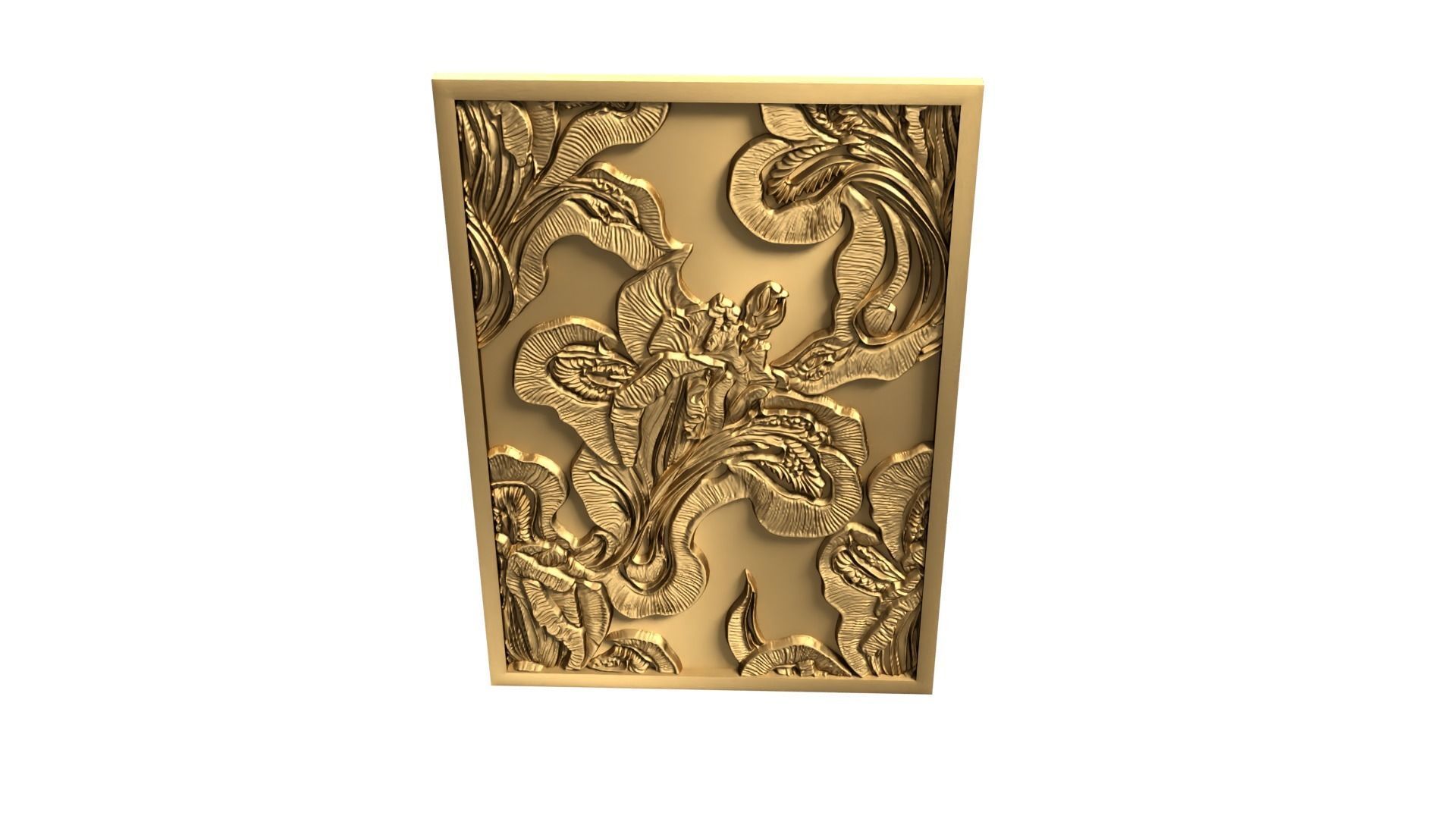 Modern Wall Panel Relief for CNC and 3D Printing 06 3D print model_7