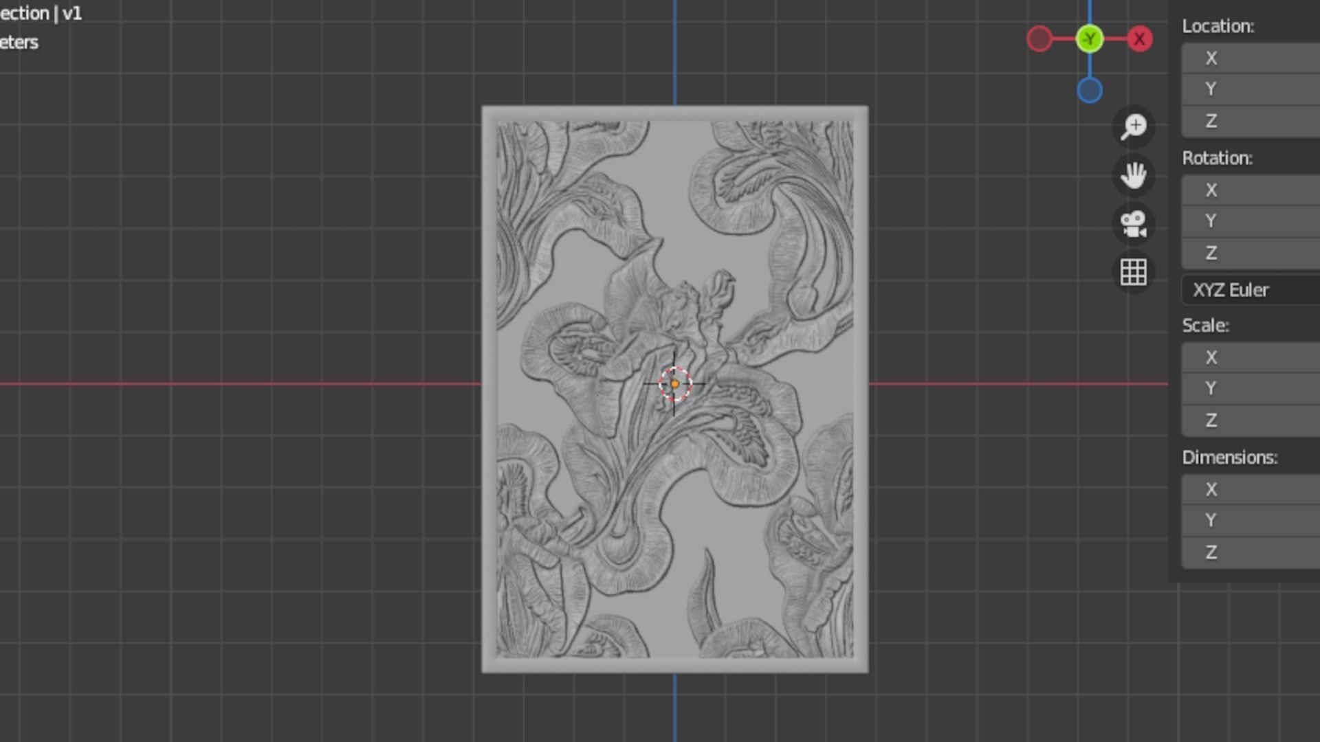 Modern Wall Panel Relief for CNC and 3D Printing 06 3D print model_5