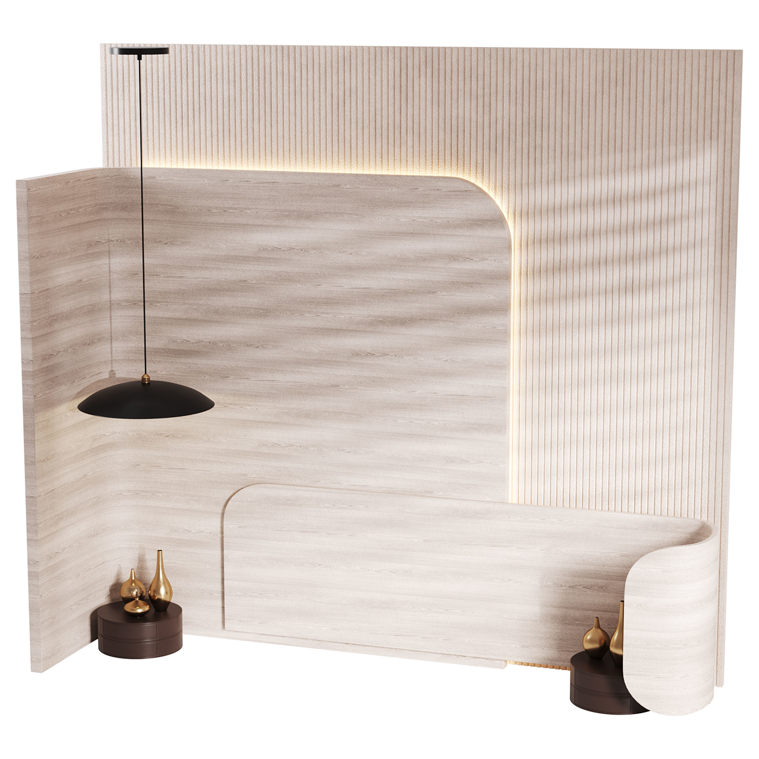 Decorative Wall panel  15 3D model_13