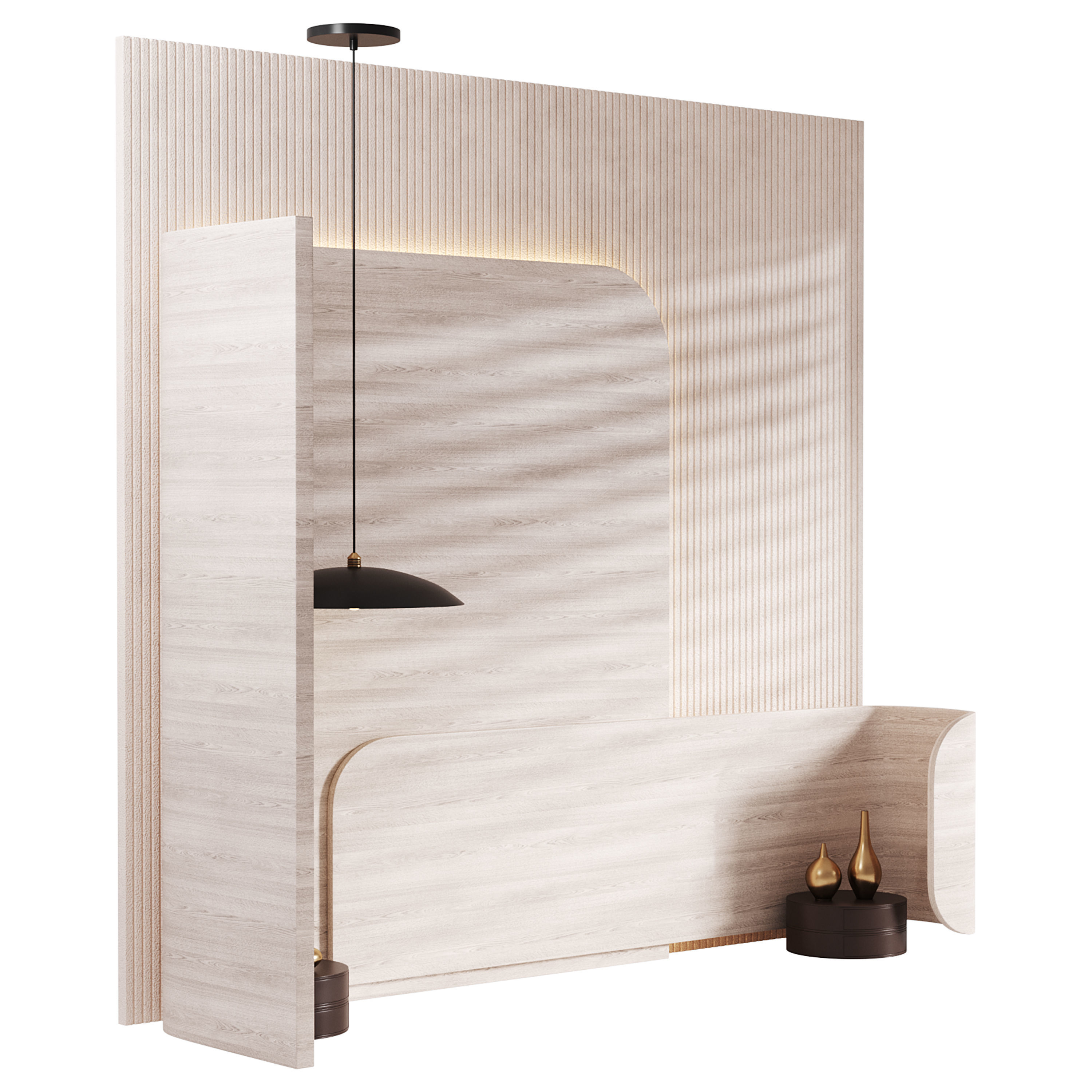 Decorative Wall panel  15 3D model_7