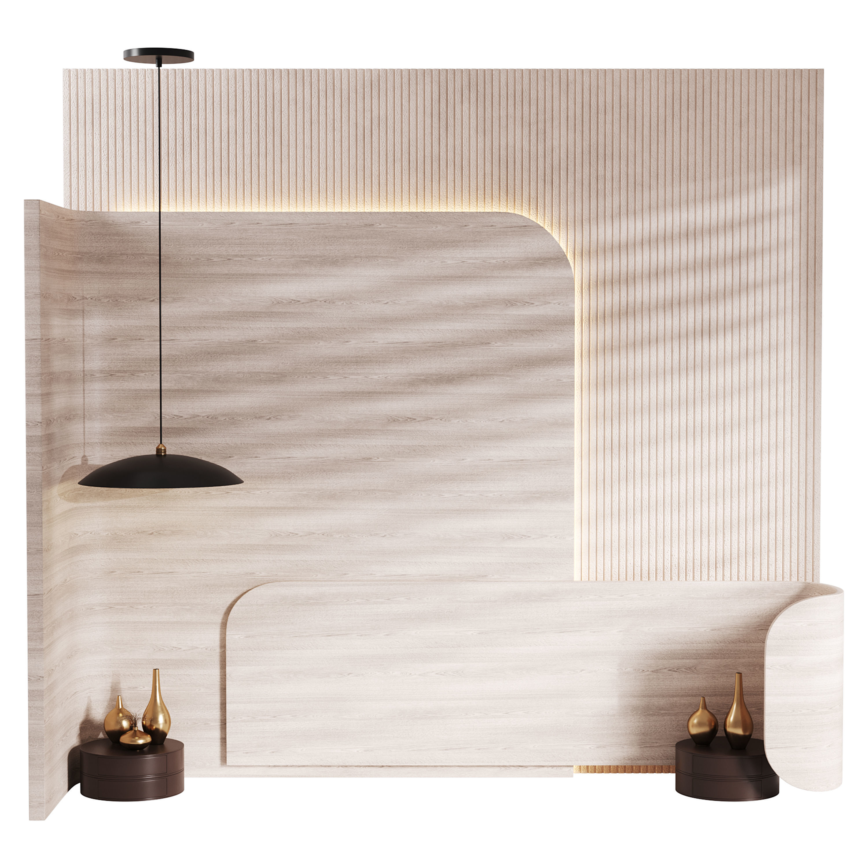 Decorative Wall panel  15 3D model_9