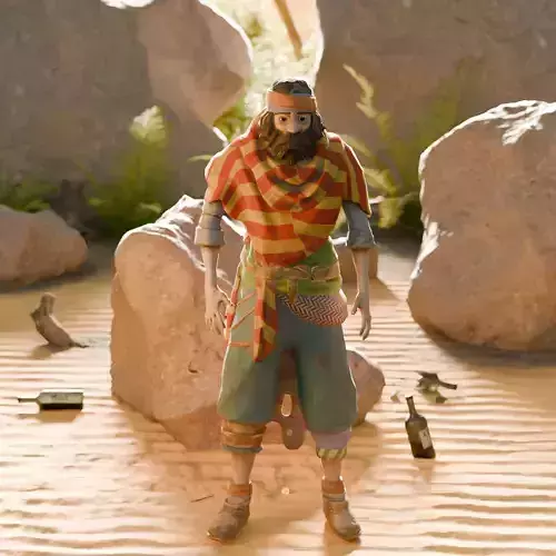 Burglar lowpoly character