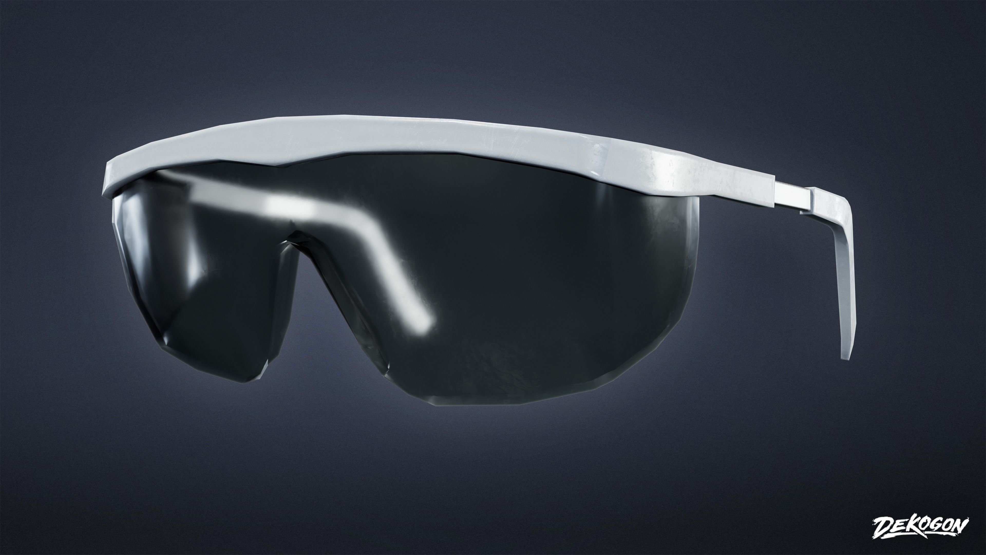 FIRING RANGE - Glasses 01 - LOW POLY Low-poly 3D model_6