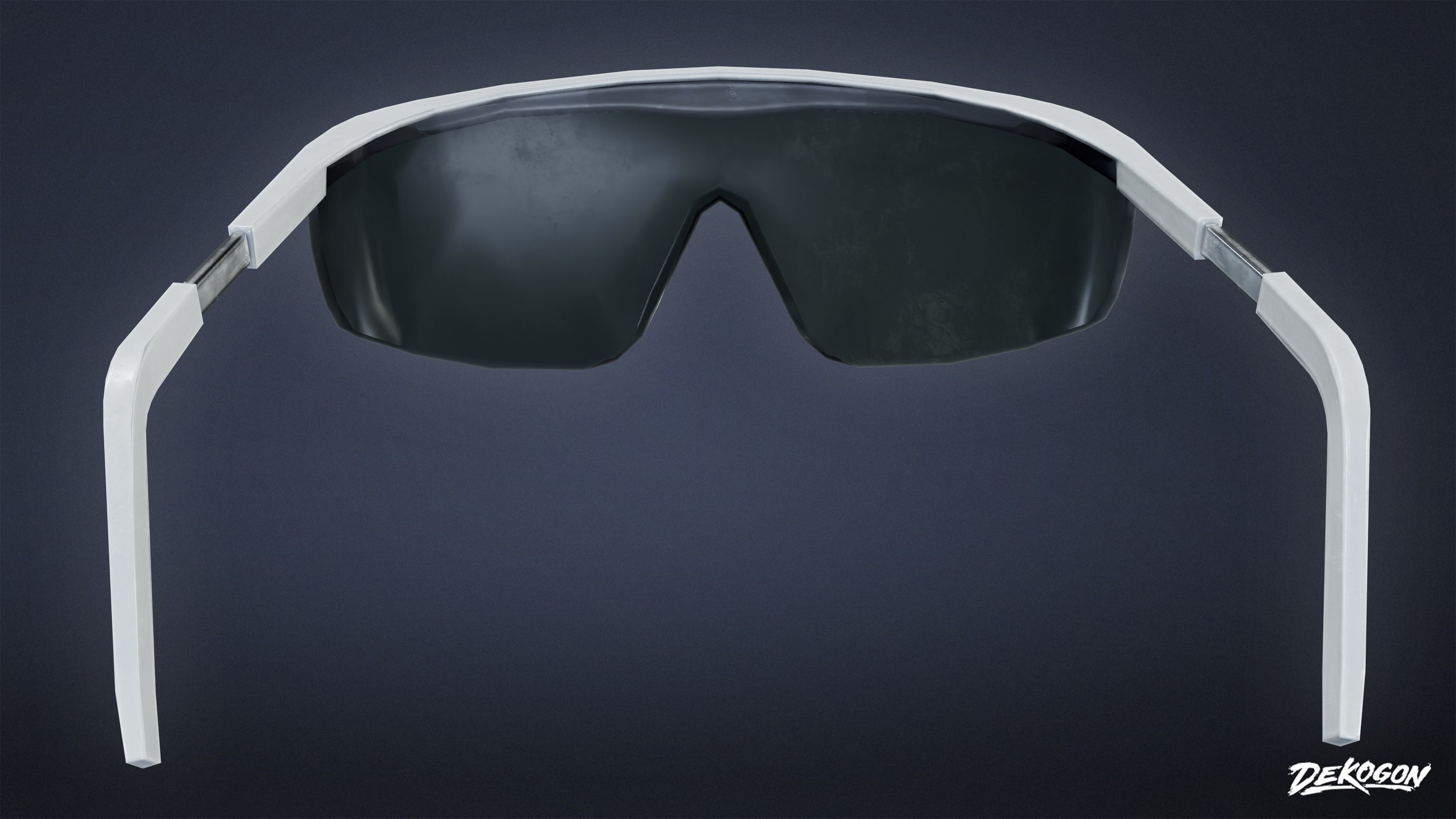 FIRING RANGE - Glasses 01 - LOW POLY Low-poly 3D model_4