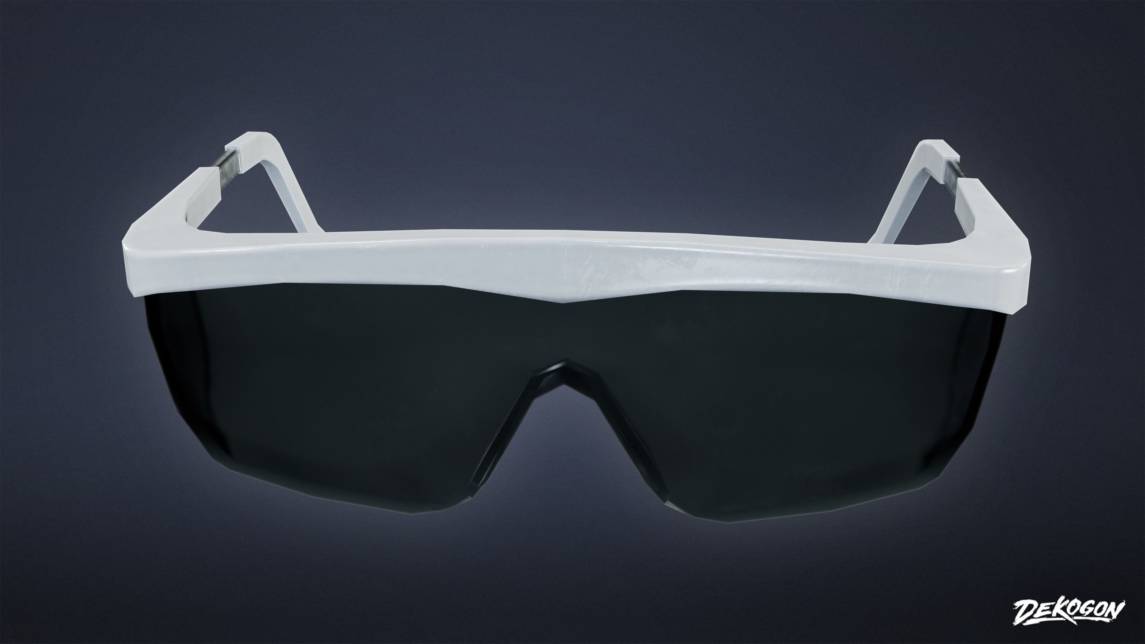 FIRING RANGE - Glasses 01 - LOW POLY Low-poly 3D model_2