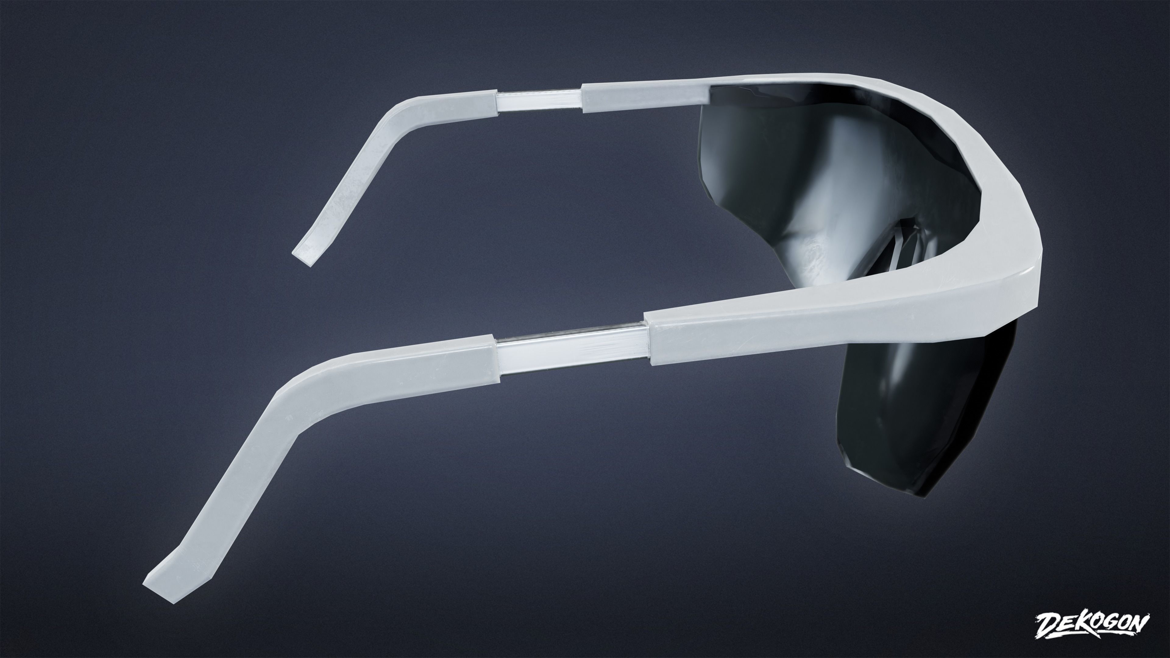 FIRING RANGE - Glasses 01 - LOW POLY Low-poly 3D model_3