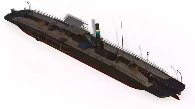 Chain boat 3D model