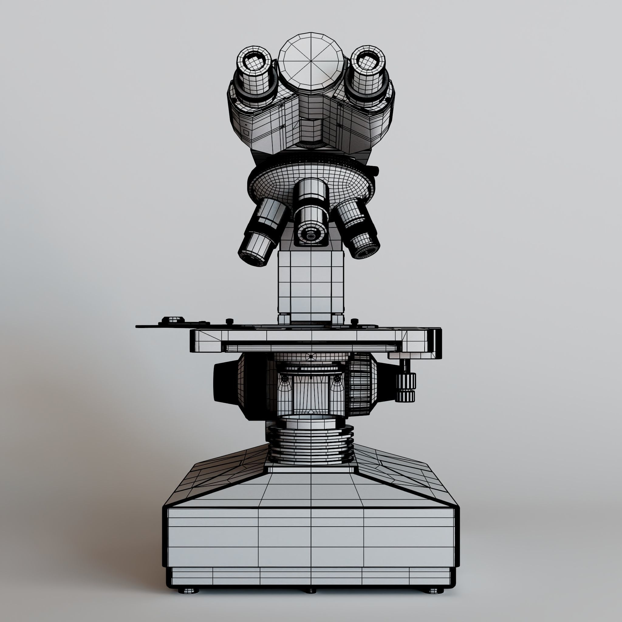 AmScope B490 binocular microscope 3D model_7