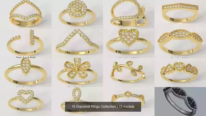 15 Diamond Rings Collection 