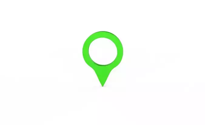 Pin 005 - Map Pointer Basic Green
