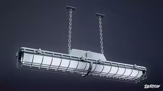 FIRING RANGE - Hanging Light 01 - LOW POLY Low-poly 3D model