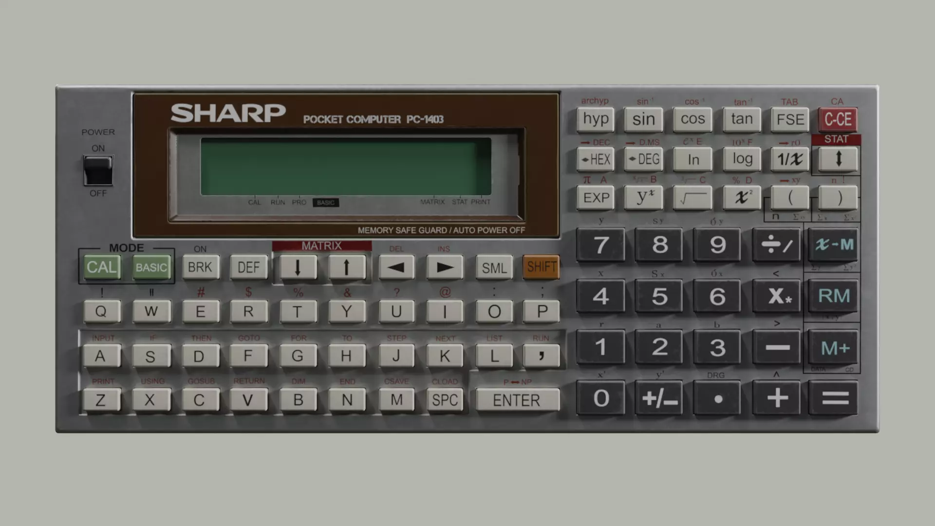 Sharp pc-1403 3D model
