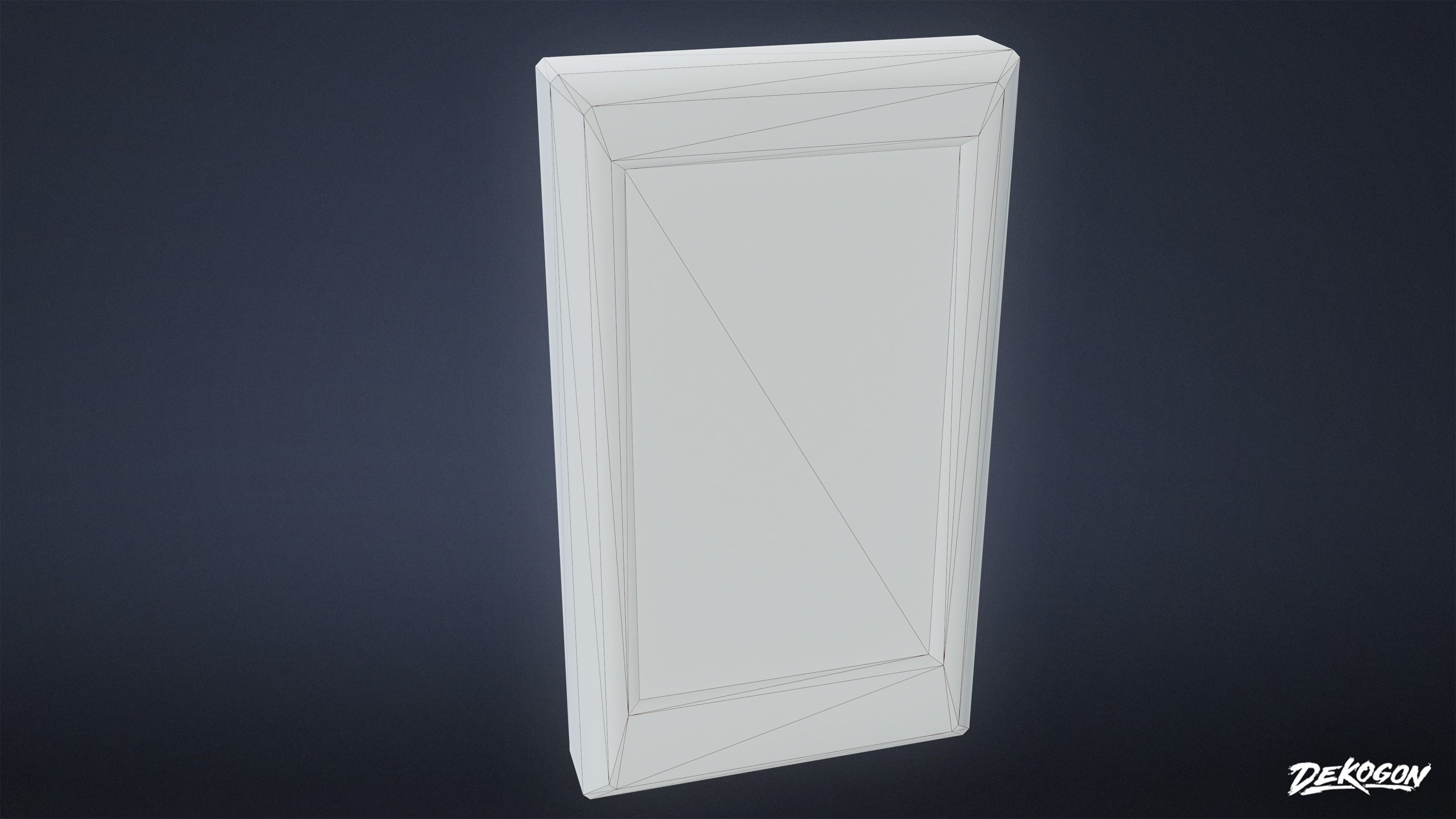 FIRING RANGE - Keypad 01 - LOW POLY Low-poly 3D model_1