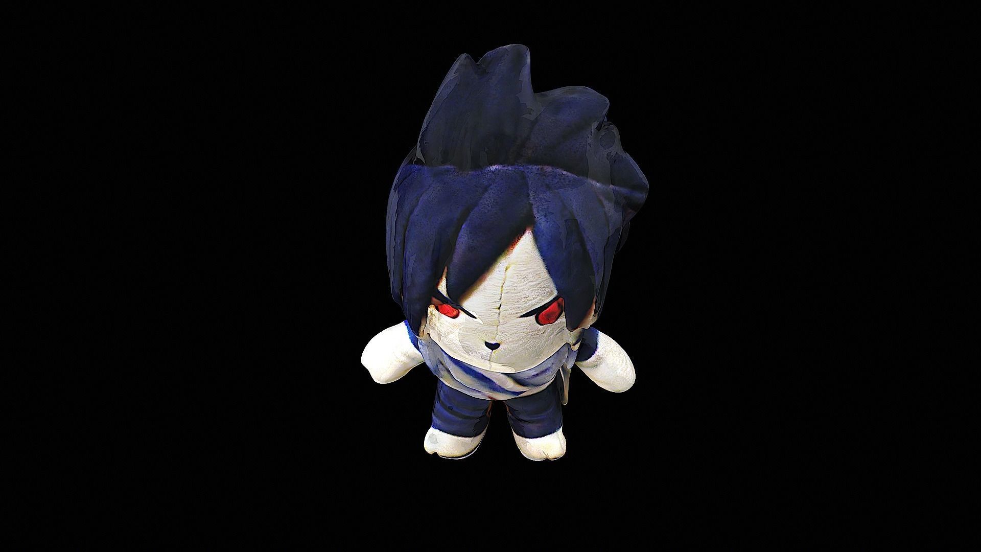 sasuke plush naruto 3D model_8
