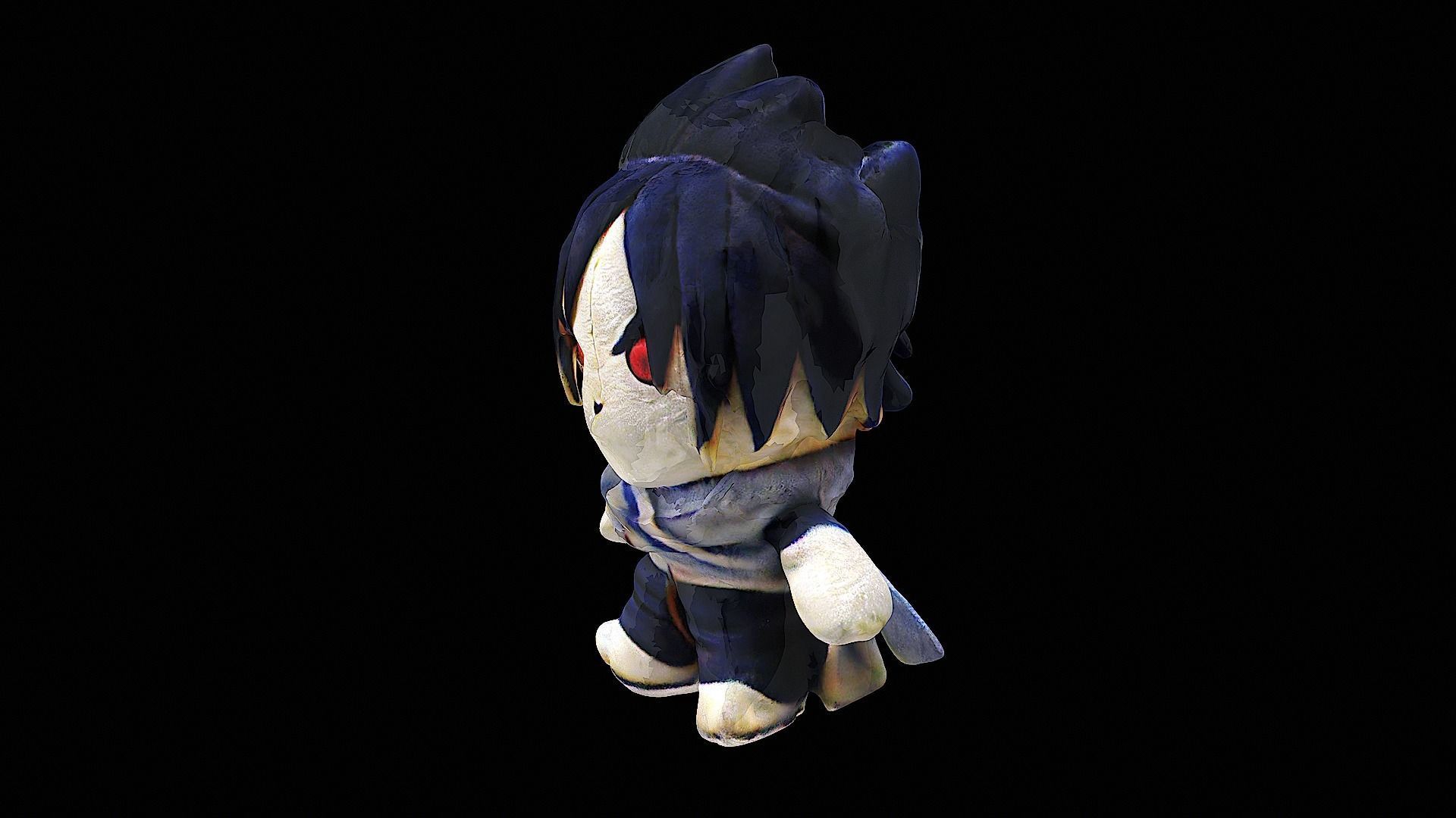 sasuke plush naruto 3D model_7