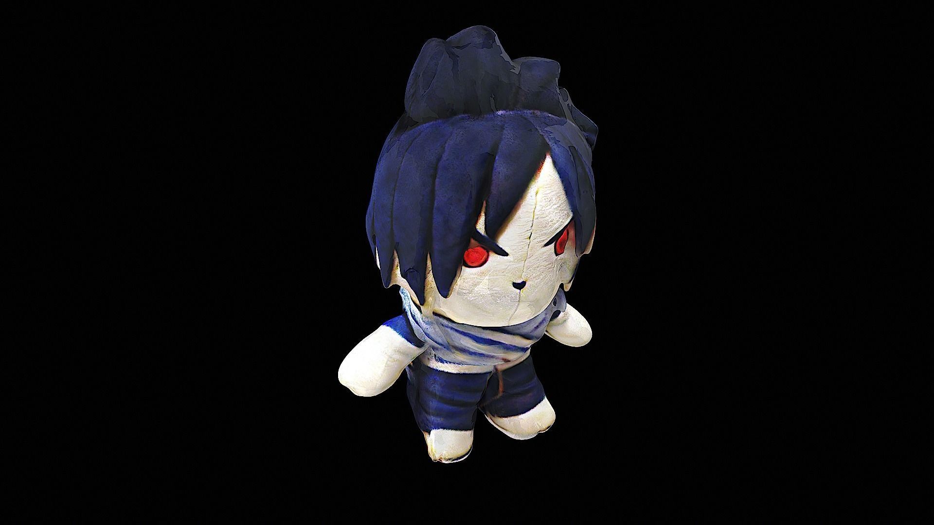 sasuke plush naruto 3D model_3