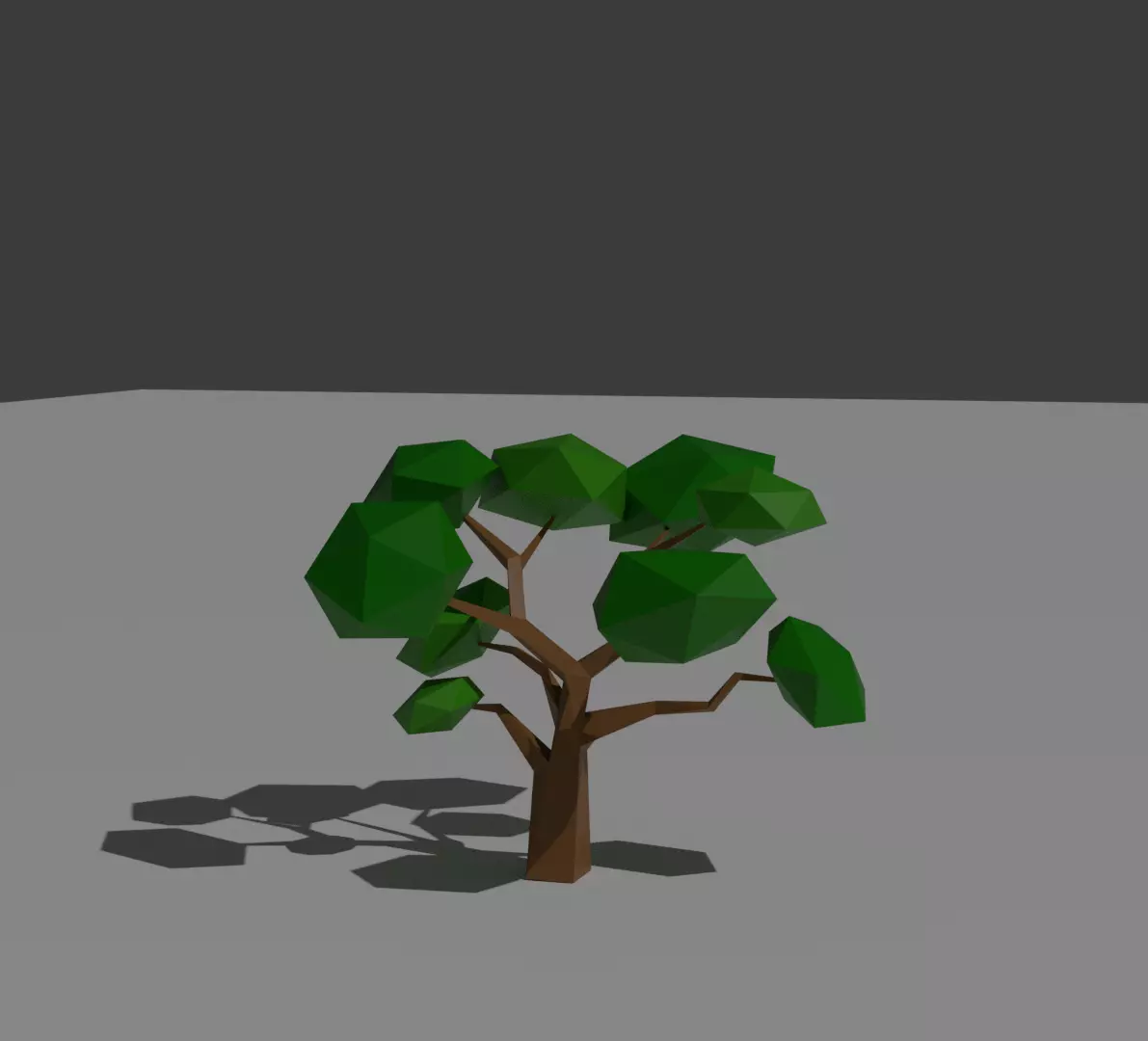 Low Poly Oak Tree Free low-poly 3D model