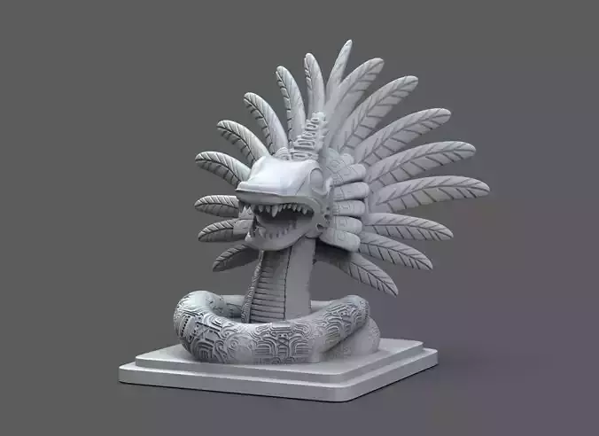 Quetzalcoatl Sculpture