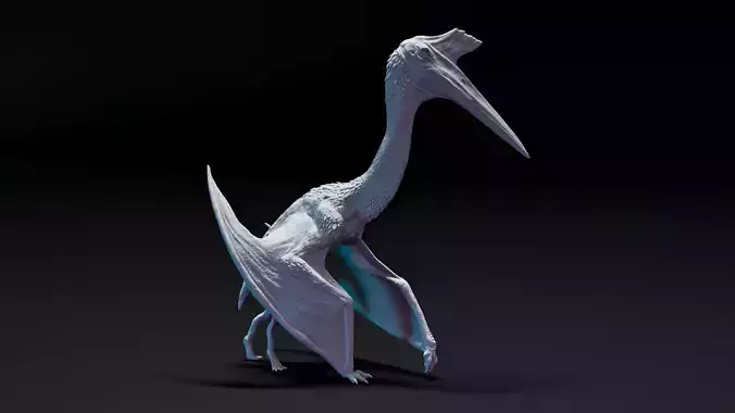 Quetza coaltus Rider dinosaur 3D print model