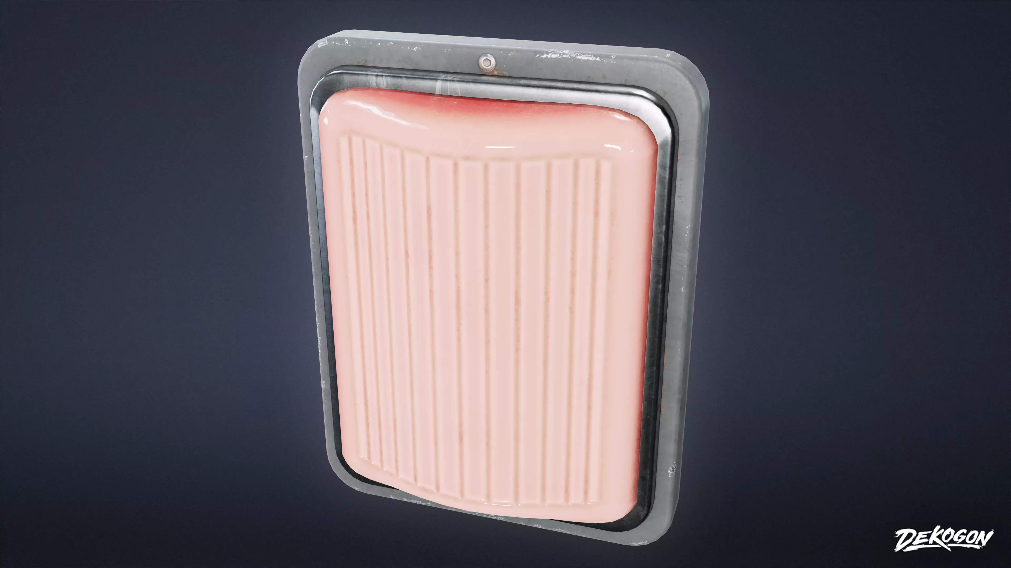 FIRING RANGE - Rectangle Light 01 - LOW POLY Low-poly 3D model