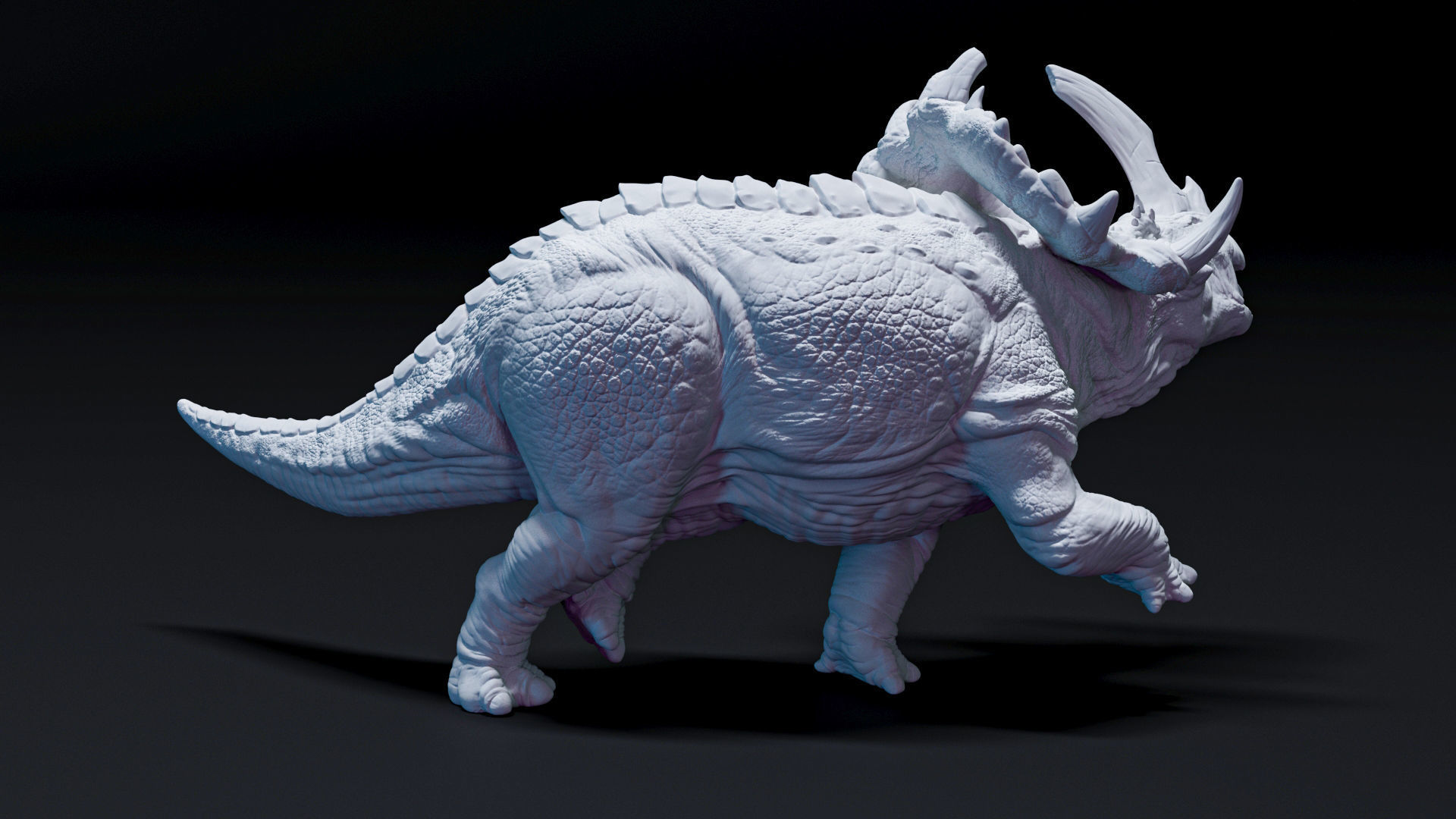 Sinoceratops dinosaur 3D print model_2