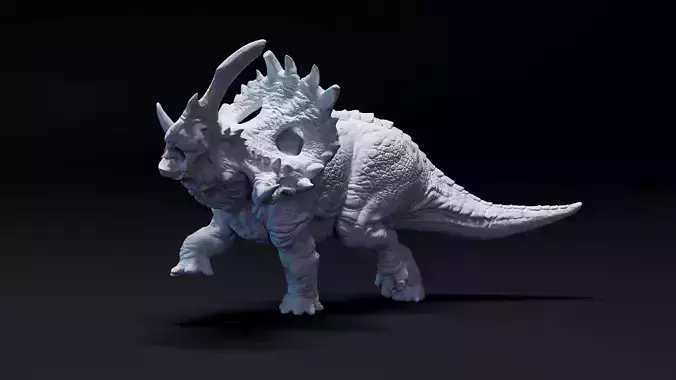 Sinoceratops dinosaur 3D print model