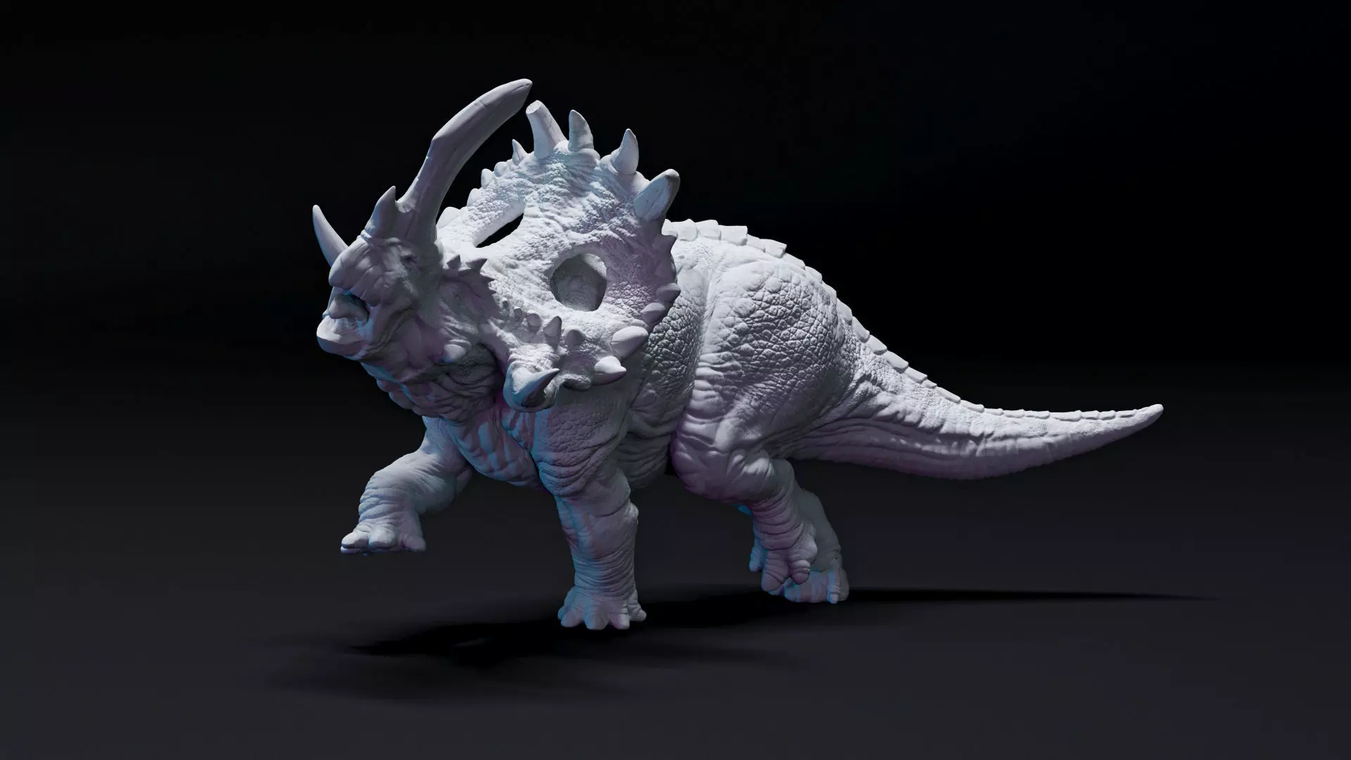 Sinoceratops dinosaur 3D print model_0