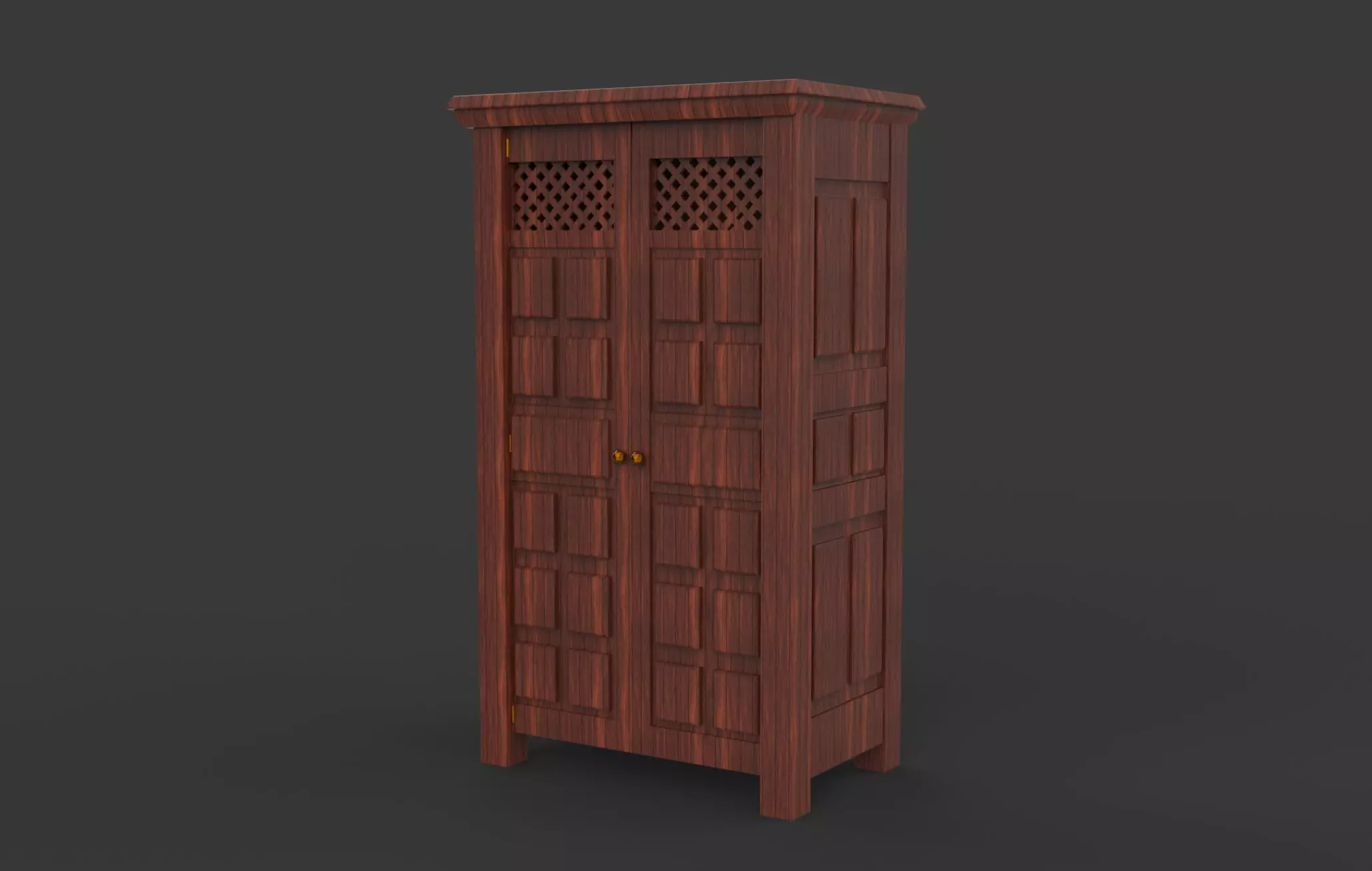 Wooden Almirah 3D model