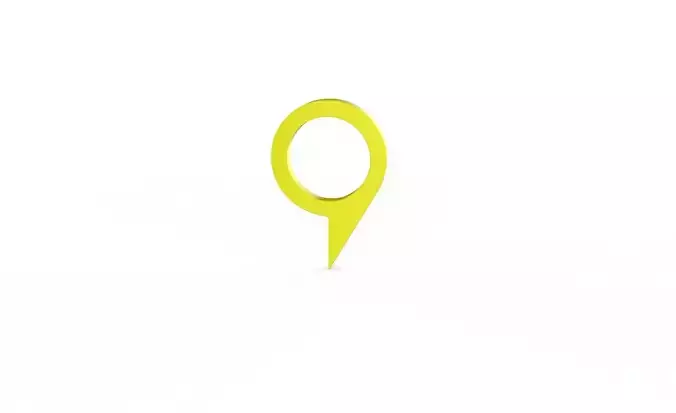 Pin 006 - Map Pointer Basic Yellow